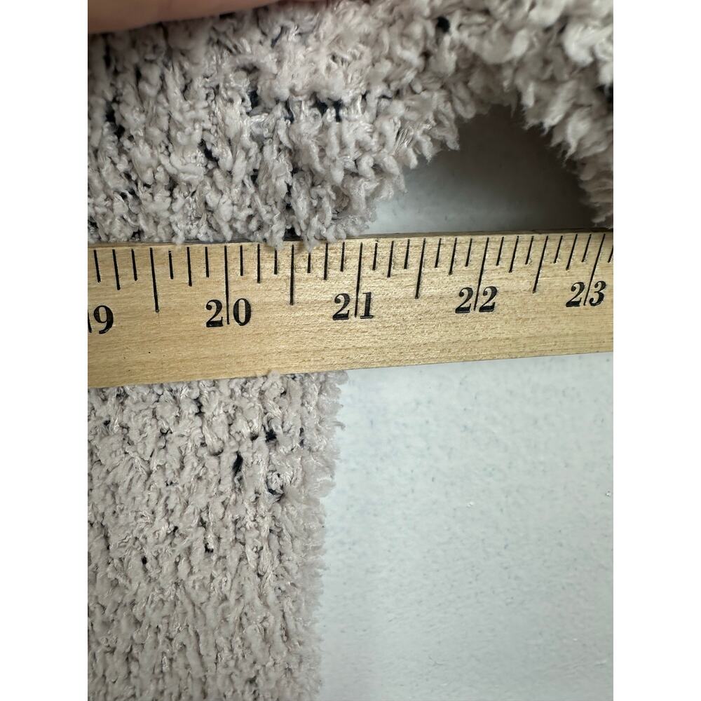 POL Cozy Popcorn Knit Star Sweater Fuzzy Plush Crewneck Pink Navy Size small - Picture 7 of 7